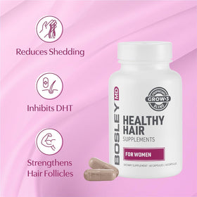 BosleyMD supplement in lifestyle setting with woman adding to routine