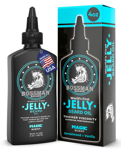 Bossman jar front view showing label and 4 oz size benefit