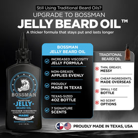 Bossman open jar displaying jelly texture and easy spread benefit