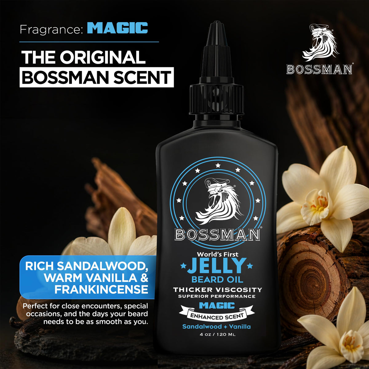 Bossman jar in hand showing 4 oz scale and long-lasting supply