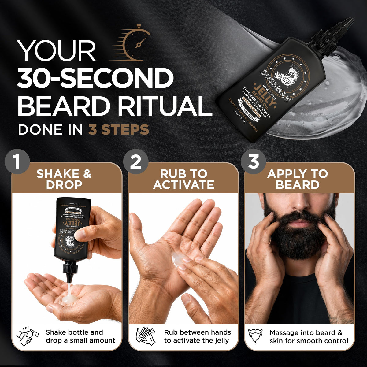 Bossman lifestyle image in saloon scene evoking rugged leather-bourbon scent benefit