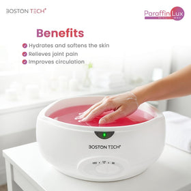 Boston Tech paraffin wax warmer closeup of High/Low control switch, enables simple temperature management