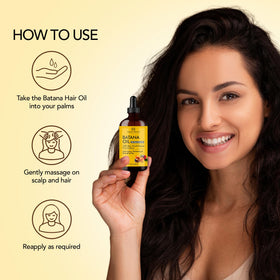 Botanic Hearth smoothing along hair lengths to reduce frizz and restore softness