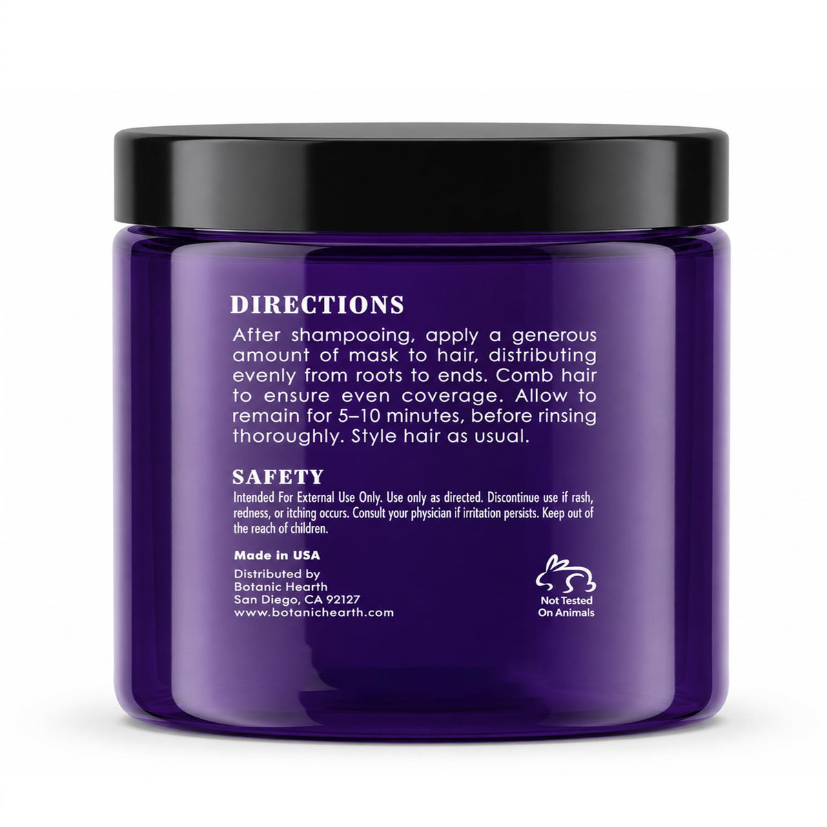 Botanic Hearth in bathroom setting suggesting easy home hair treatment routine