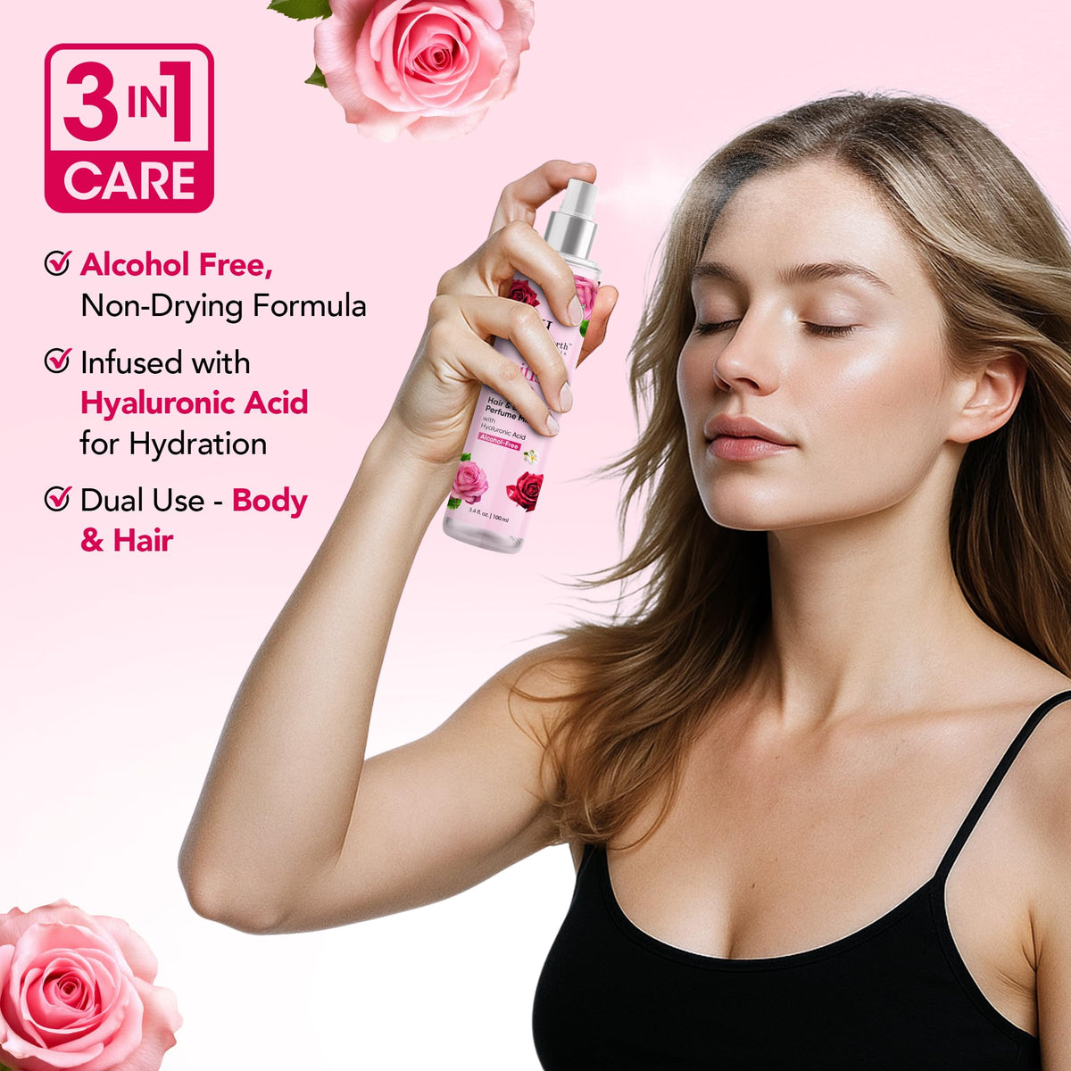 Botanic Hearth close-up nozzle detail highlighting precise spray for hair and skin