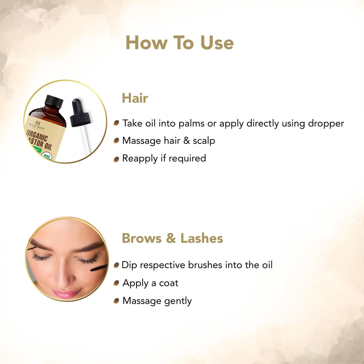 Hand applying drops to scalp showing Botanic Hearth oil for targeted scalp care benefit nourishment
