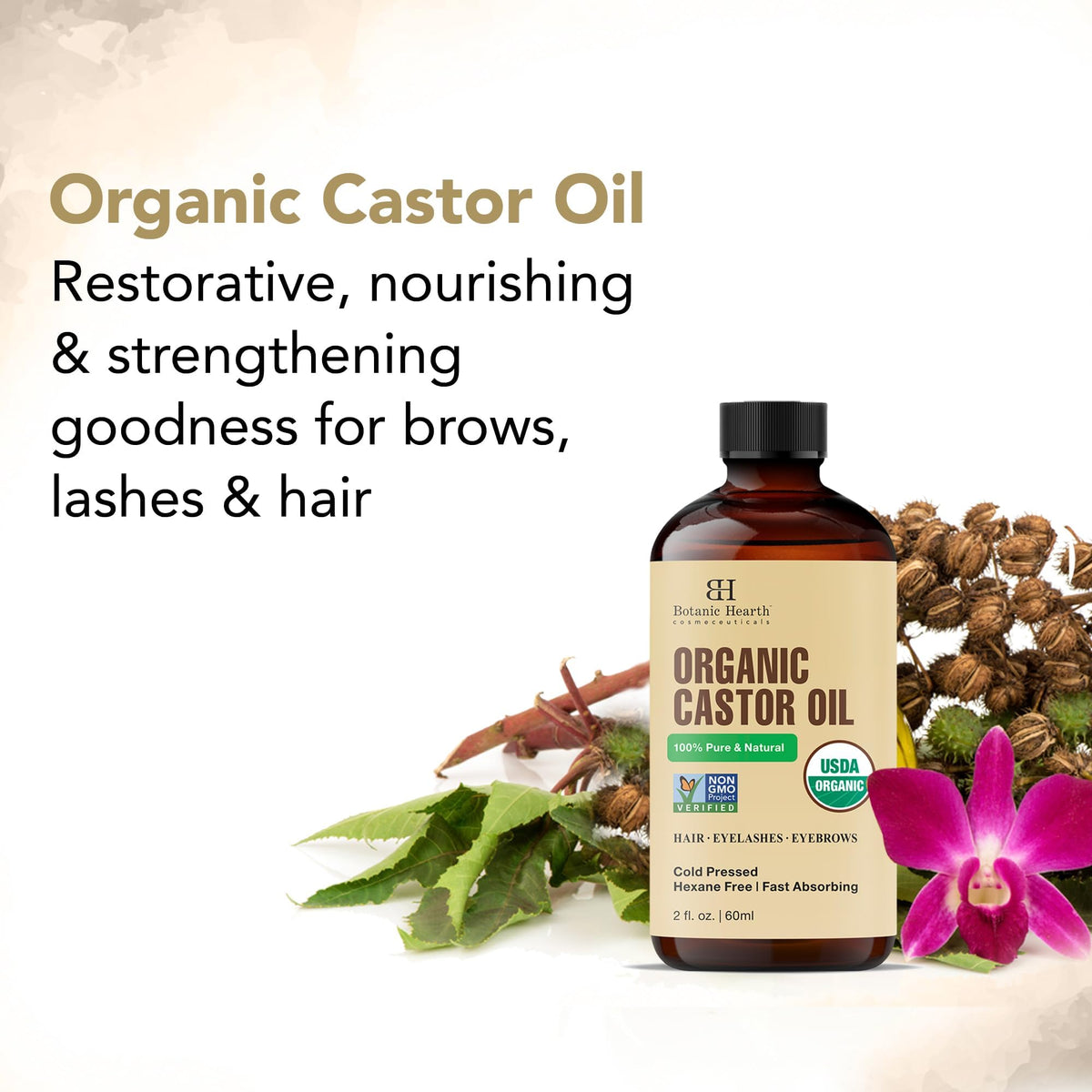 Botanic Hearth eyebrow and eyelash brushes with cap for neat targeted use benefit convenience