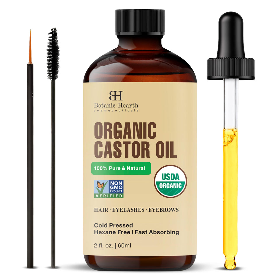 Botanic Hearth front bottle shot showing organic label and packaging benefit clarity