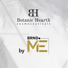 Vanity scene with bottle and brushes portraying everyday routine with Botanic Hearth benefit simplicity