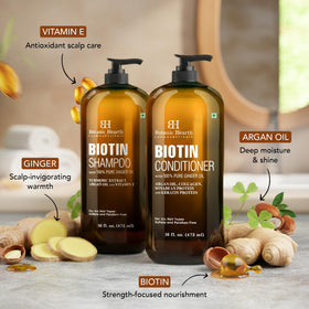 Botanic Hearth conditioner bottle closeup label showing keratin detail