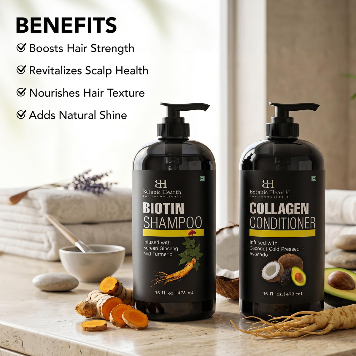 Botanic Hearth conditioner cream showing rich moisturizing benefits