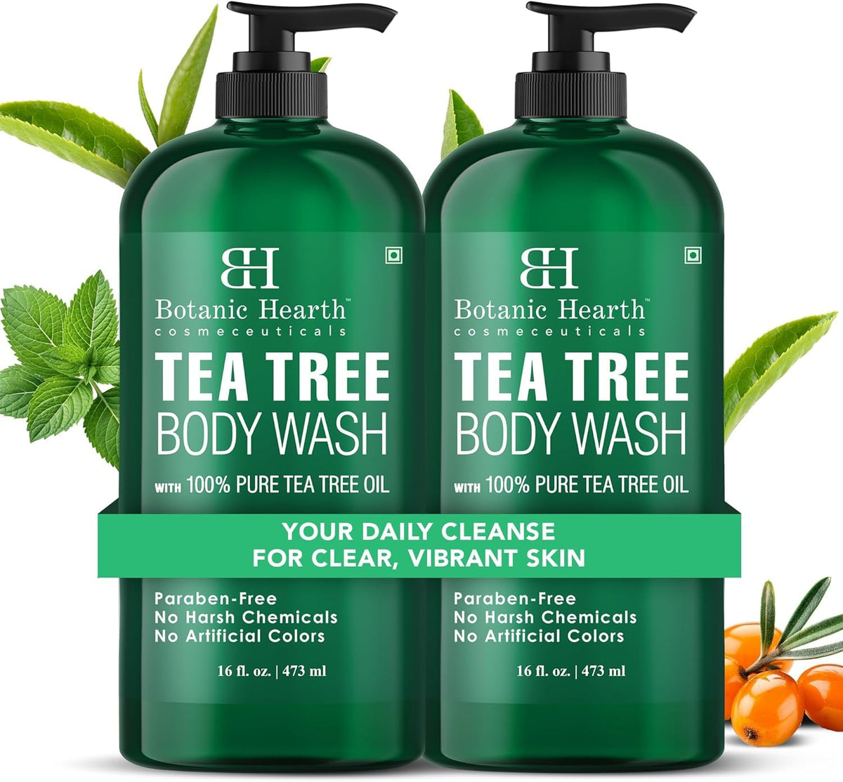 Botanic Hearth front bottle showing clean label and size benefit