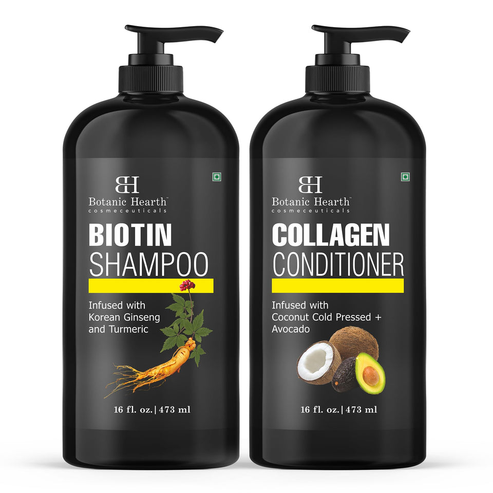 Botanic Hearth front bottles showing set and clear benefits