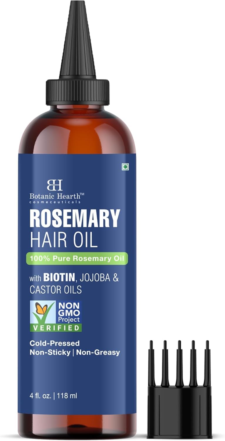Botanic Hearth front packaging showing bottle and label, highlights natural formula benefits
