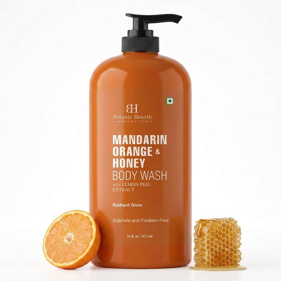 Botanic Hearth front packaging showing bottle and label benefits