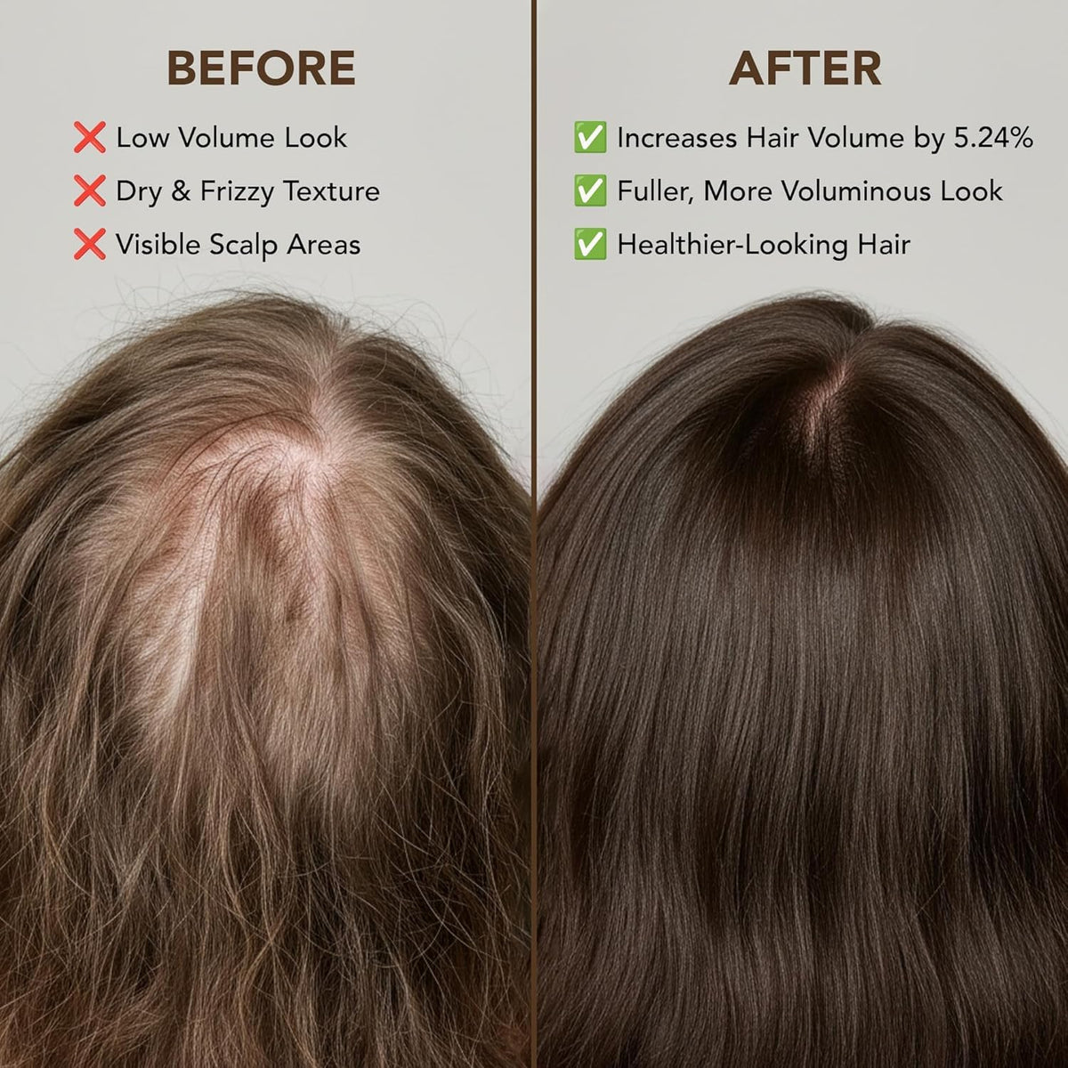 Botanic Hearth applying oil to hair mid-lengths to reduce frizz benefit