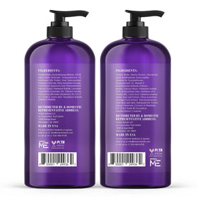 Shampoo and conditioner in bathroom scene during routine showing Botanic Hearth ease of use and everyday care benefit