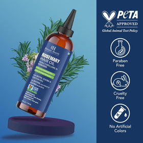 Botanic Hearth rosemary sprigs and oil dropper representing natural botanical ingredients