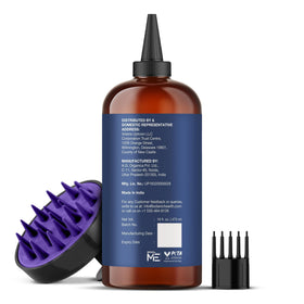 Botanic Hearth bottle in bathroom lifestyle setting promoting daily scalp care