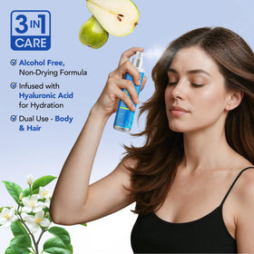 Botanic Hearth label close-up highlighting alcohol-free hydrating formula