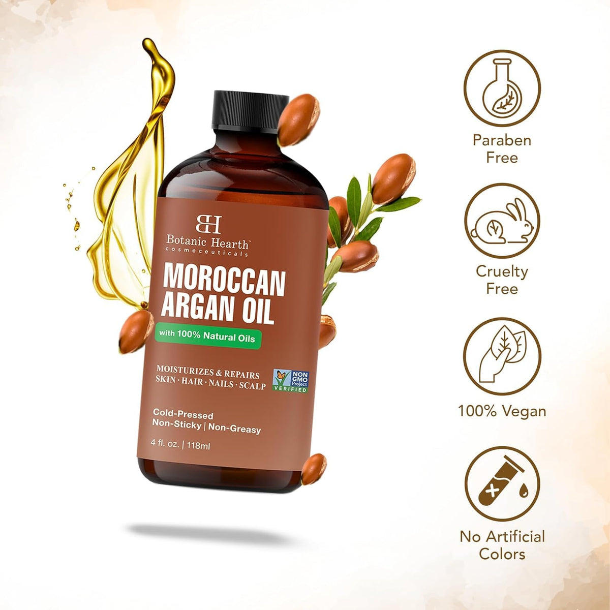 Botanic Hearth applied to curly hair during styling for defined, hydrated curls