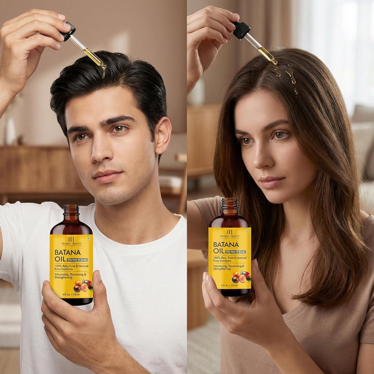 Botanic Hearth pouring oil texture illustrating smooth absorption benefit