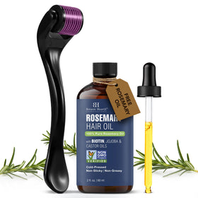 Botanic Hearth derma roller front packaging showing kit components and benefits