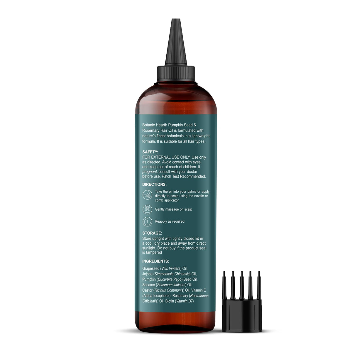 Botanic Hearth scalp application demo illustrating massage and scalp health benefit