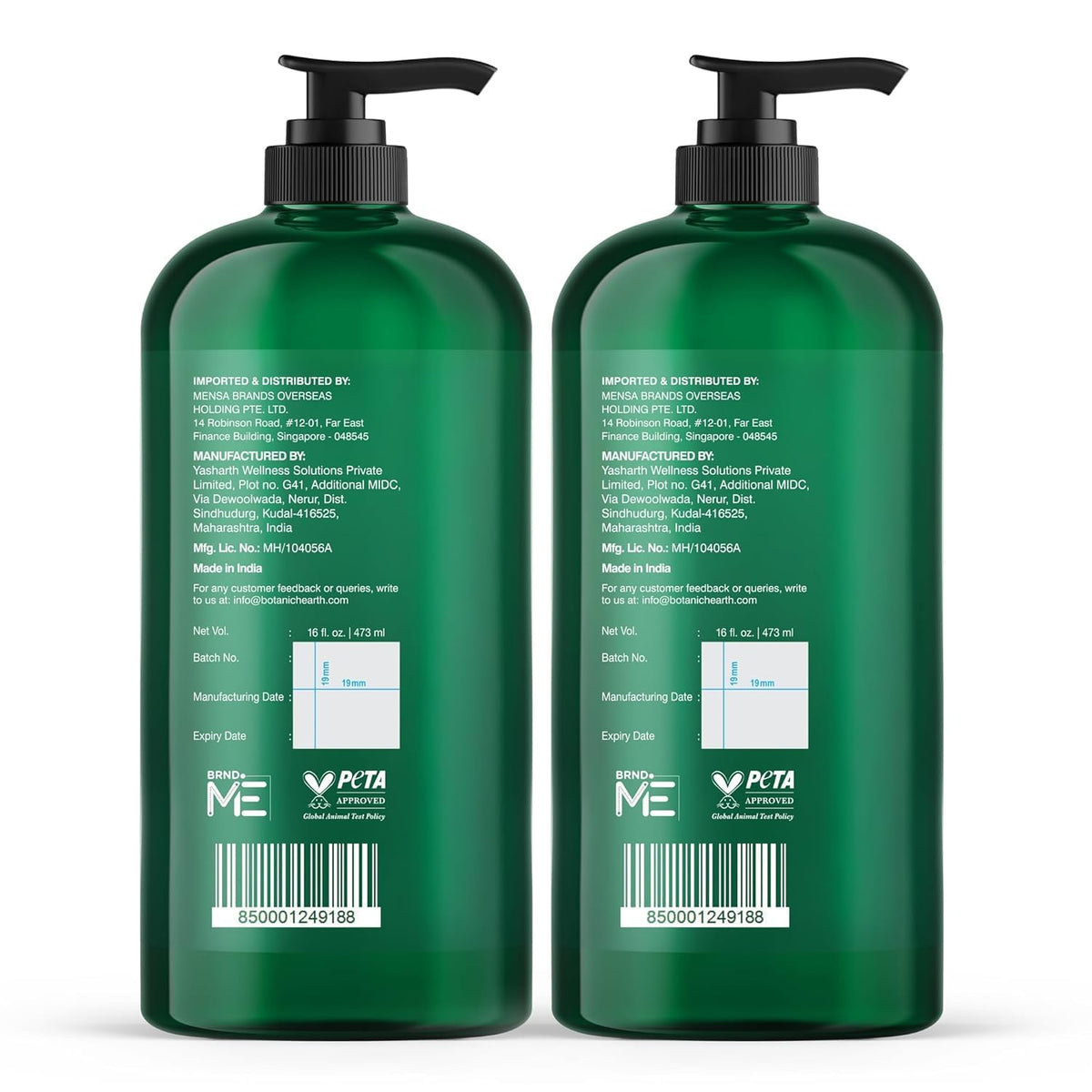 Botanic Hearth sea buckthorn and peppermint ingredients highlighting nourishing botanicals