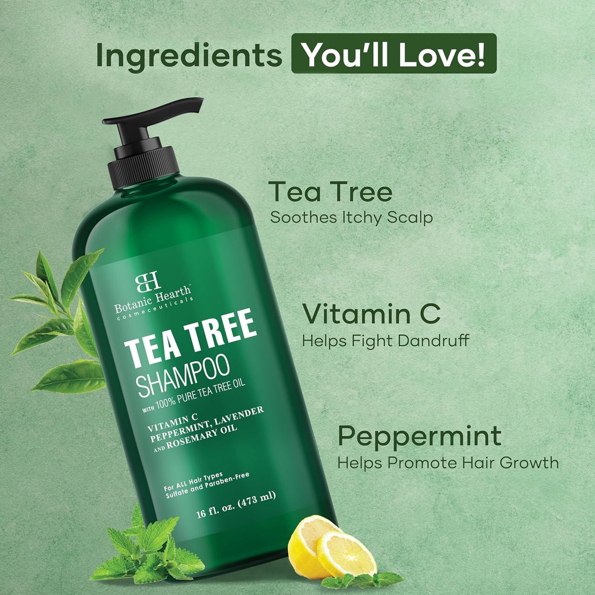 Botanic Hearth shampoo lather and texture illustrating gentle foam