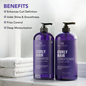 Botanic Hearth shampoo pump dispensing gentle, lathering texture for detangling