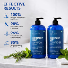 Botanic Hearth in-shower lifestyle scene showing refreshing use and scalp massage