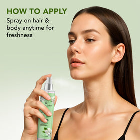 Botanic Hearth fine mist cloud illustrating lightweight non-sticky texture
