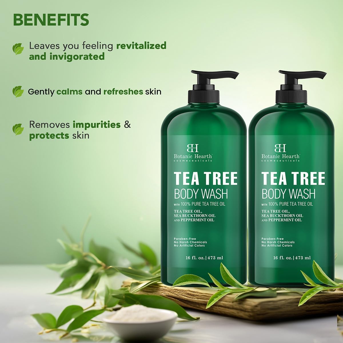 Botanic Hearth texture foam on hand showing gentle lather benefit