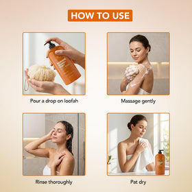 Botanic Hearth lather texture on loofah demonstrating creamy foam