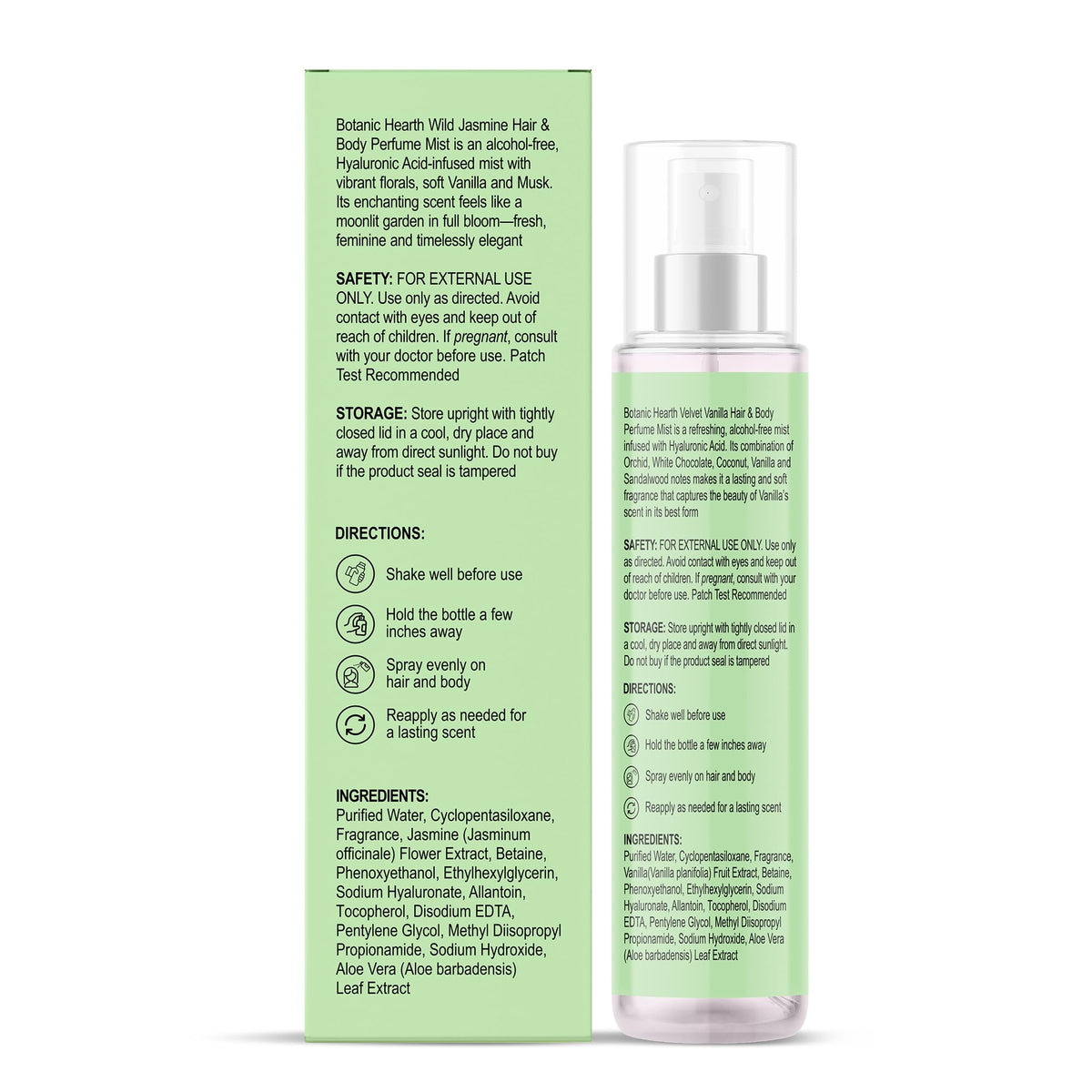 Botanic Hearth bottle inside travel pouch for on-the-go convenience