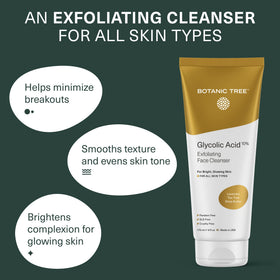 Botanic Tree gel texture close-up showing exfoliating lather and smooth feel
