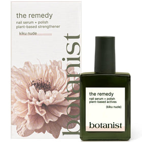 Botanist The Remedy front packaging showing nude bottle and label, helps repair nails