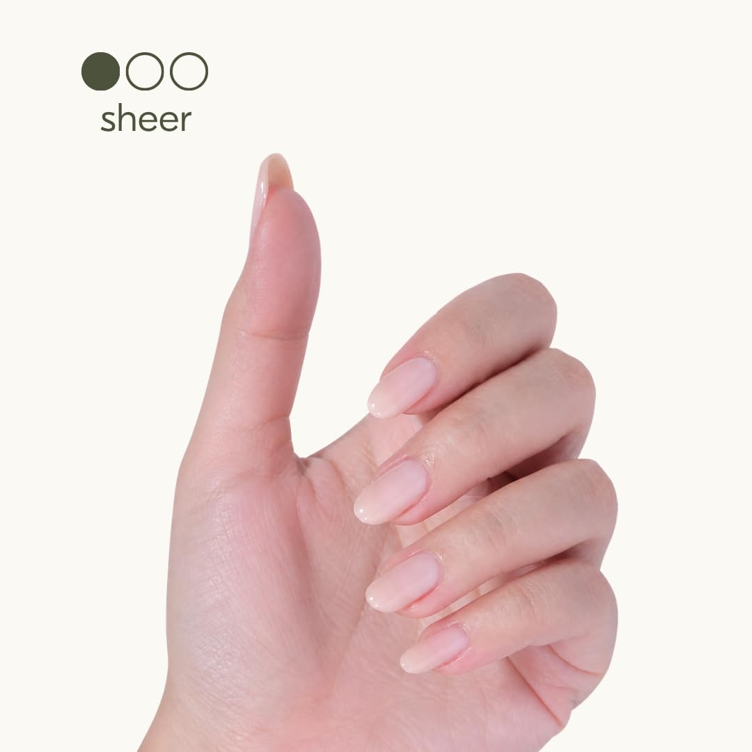 Botanist The Remedy swatch on hand showing nude coverage and ridge-hiding benefit