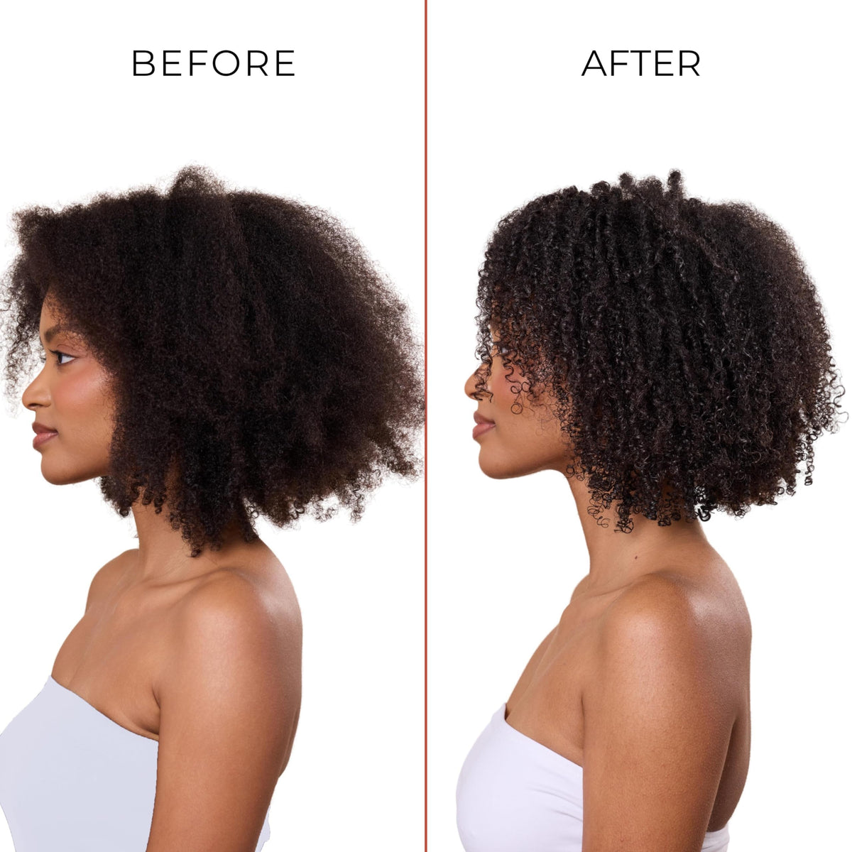 Bounce Curl used on damp textured hair to define curls and enhance controlled clumping for improved definition