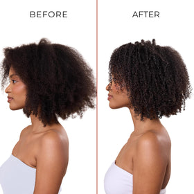 Bounce Curl used on damp textured hair to define curls and enhance controlled clumping for improved definition