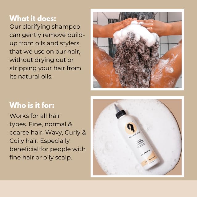 Bounce Curl label detail clear text showing vegan and sulfate-free benefit