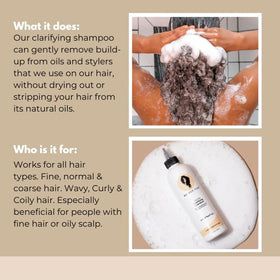 Bounce Curl label detail clear text showing vegan and sulfate-free benefit