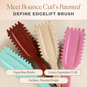 Bounce Curl brush placed on vanity in lifestyle scene signaling everyday styling ease