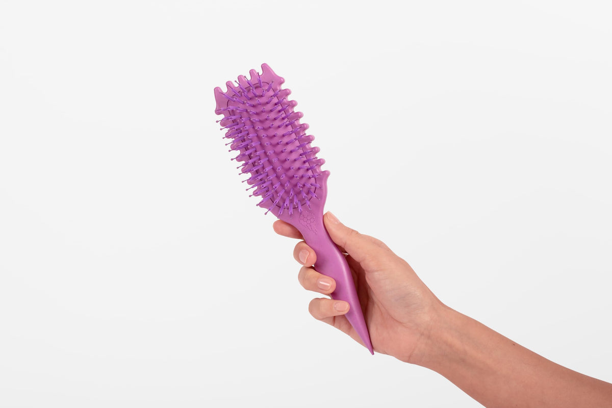 Bounce Curl packaging and label highlighting patented 5-in-1 design and features