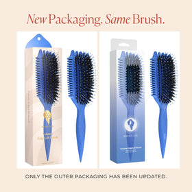 Bounce Curl brush side profile displaying lateral edges and sturdy pad for durability