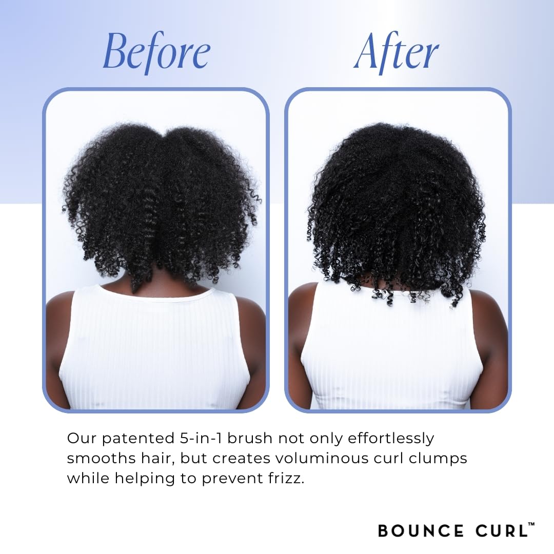 Bounce Curl close-up of small-side edge spacing that creates smaller curl clumps