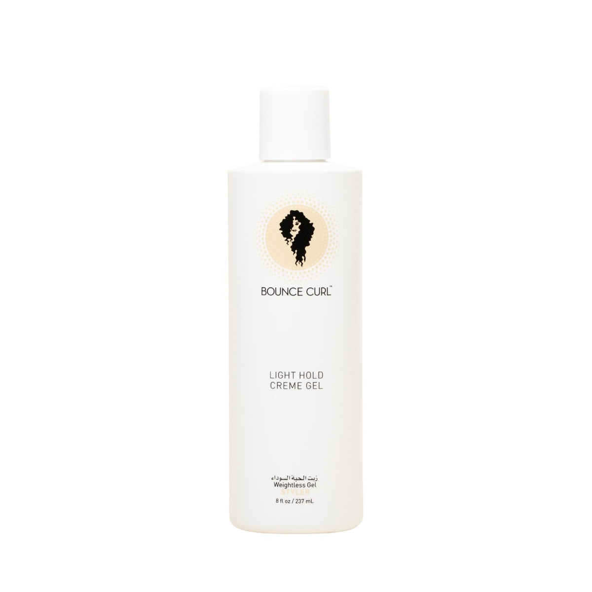 Bounce Curl front packaging 8 oz showing product benefit: lightweight hold