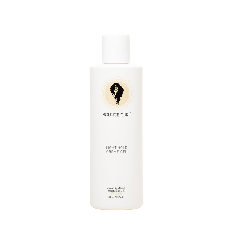 Bounce Curl front packaging 8 oz showing product benefit: lightweight hold