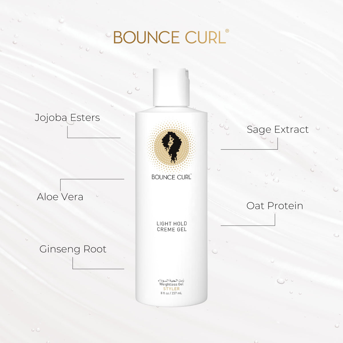 Bounce Curl size comparison with a 12 oz jar to illustrate scale and value